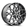 Ricochet - 22in, Gloss Black Machined, 22X8.5, 5x112/5x114.3, 38mm, 729419172411, 729419172411