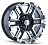 179 - 18in, Satin Black Machined, 18X9, 6x139.7, 12mm, 729419006471, 729419006471