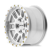 Delta - 17in, Machined With Silver Window, 17X9, 6x135, 0mm, 729419198718, 729419198718