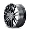 Spectra - 20in, Gloss Black, 20X8.5, 5x112/5x120, 38mm, 729419157210, 729419157210