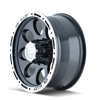 174 - 15in, Gloss Black Machined, 15X8, 6x139.7, -27mm, 729419005429, 729419005429