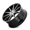 Cosmos - 18in, Gloss Black Machined, 18X8, 5x120, 40mm, 729419146559, 729419146559