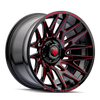Evolution - 22in, Gloss Black Prizm Red, 22X12, 6x135, -44mm, 729419179991, 729419179991