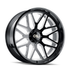 Invader - 24in, Gloss Black/Milled Spokes, 24X14, 8x170, -76mm, 729419161989, 729419161989