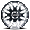 Invader Dually - 24in, Chrome, 24X8.25, 8x200, 115mm, 729419171841, 729419171841
