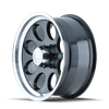 171 - 15in, Gloss Black Machined, 15X10, 5x114.3, -38mm, 729419004651, 729419004651