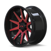 143 - 20in, Gloss Black Red Machined, 20X9, 8x170, 18mm, 729419145408, 729419145408