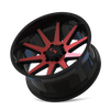 143 - 20in, Gloss Black Red Machined, 20X9, 8x170, 18mm, 729419145408, 729419145408