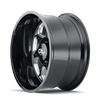Sevenfold - 20in, Gloss Black/Milled Spokes, 20X12, 6x135, -51mm, 729419125462, 729419125462