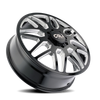 Invader Dually - 22in, Gloss Black/Milled Spokes, 22X8.25, 8x200, -232mm, 729419171629, 729419171629