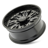 Crusher - 22in, Gloss Black/Milled Spokes, 22X10, 8x170, -19mm, 729419187484, 729419187484