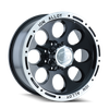 174 - 15in, Gloss Black Machined, 15X8, 5x120.65, -27mm, 729419005399, 729419005399