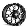 Warrior - 18in, Gloss Black Machined, 18X9, 6x135/6x139.7, 18mm, 729419075293, 729419075293