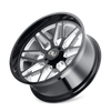 Invader - 20in, Gloss Black/Milled Spokes, 20X10, 6x139.7, -25mm, 729419161880, 729419161880