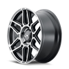 146 - 17in, Matte Black Machined With Dark, 17X9, 8x170, 0mm, 729419154608, 729419154608