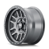 Canyon Pro - 17in, Satin Graphite W/ Black Lip, 17X9, 5x127, -38mm, 729419157500, 729419157500