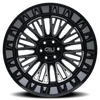 Vertex - 24in, Gloss Black/Milled Spokes, 24X14, 8x165.1, -76mm, 729419176839, 729419176839