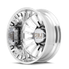 Summit Dually - 22in, Polished, 22X8.25, 8x210, -232mm, 729419149710, 729419149710