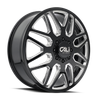 Invader Dually - 24in, Gloss Black/Milled Spokes, 24X8.25, 8x200, -232mm, 729419171797, 729419171797