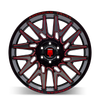 Evolution - 22in, Gloss Black Prizm Red, 22X12, 8x180, -44mm, 729419180034, 729419180034