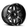 Euphoria - 22in, Gloss Black Milled, 22X12, 6x135, -44mm, 729419159795, 729419159795