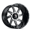 Vortex - 22in, Gloss Black Machined, 22X12, 6x135, -44mm, 729419136130, 729419136130