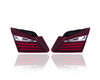 Tail Light Assembly For HO2803109; HO2802109 16-17 Honda Accord Sedan - Pair Left and Right Set, Inner On Luggage Lid, CAPA