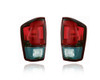 Tail Light Assembly Fit/For 18-23 Toyota Tacoma-SR/SR5/TRD-Sport/Offroad - Halogen, Red Bezel - Pair, Left Driver + Right Passenger Set - 8155004181, 8156004181