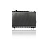 Radiator For 2389 01-05 Hyundai Santa Fe Automatic L4/V6 2.4/2.7L - Plastic Tank Aluminum Core, 1-Row - 2531026070
