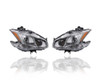 Headlight Assembly - Compatible/Replacement for '09-14 Nissan Maxima S-Model Only - Halogen Type, Chrome Bezel - Pair, Left Driver + Right Passenger Set - 260109N00A, 260609N00A - CAPA