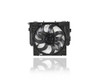 Dual Radiator and Condenser Fan Assembly - Compatible/Replacement for '12-16 BMW 5-Series Sedan 2.0 Liter - With Brushless Motor - 17418642161