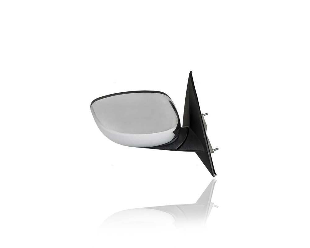 Chrome Curved Arm Peep Mirror - Outside Rear View Side Door Glass For Hot Rod & Rat Rod Builds