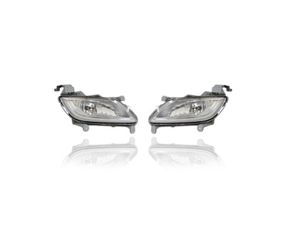 Fog Light Assembly - Compatible/Replacement for '12-17 Hyundai Veloster Base/Value/1.6L - Pair, Left Driver + Right Passenger Set - 922022V000, 922012V000 - CAPA Fog Light Assembly - Compatible/Replacement for '12-17 Hyundai Veloster Base/Value/1.6L - Pair, Left Driver + Right Passenger Set - 922022V000, 922012V000 - CAPA