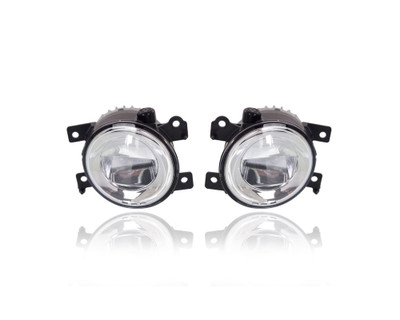 Fog Light Assembly - Compatible/Replacement for '16-17 Infiniti Q50, 14-18 Hybrid, 15-17 QX80, 15-15 Q70/Q70L/Hybrid - Pair, Left Driver + Right Passenger Set - 261504GA0B, 261554GA0B