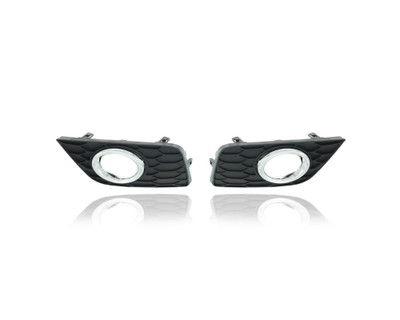 Fog Light Cover - Compatible/Replacement for '16-19 Nissan Sentra S/FE/SL/SV/SR - With Fog Lamp Hole - Pair, Left Driver + Right Passenger Set - 622564AF0A, 622574AF0A Fog Light Cover - Compatible/Replacement for '16-19 Nissan Sentra S/FE/SL/SV/SR - With Fog Lamp Hole - Pair, Left Driver + Right Passenger Set - 622564AF0A, 622574AF0A