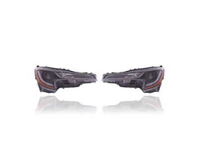 Headlight - Compatible/Replacement for '20-21 Toyota Corolla Sedan L/LE (Japan Built) LED - Pair, Left Driver + Right Passenger Set - 8114012K90, 8107012K90