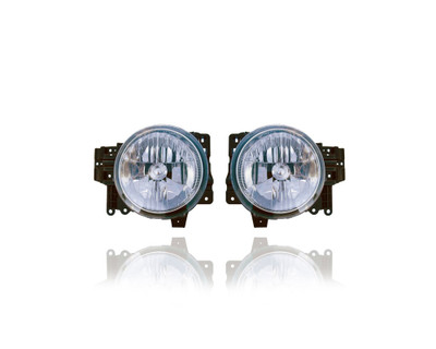 Headlight - Compatible/Replacement for '07-14 Toyota FJ Cruiser - Pair, Left Driver + Right Passenger Set - 8114035465, 8107035445 Headlight - Compatible/Replacement for '07-14 Toyota FJ Cruiser - Pair, Left Driver + Right Passenger Set - 8114035465, 8107035445