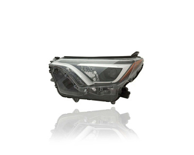 Headlight - Compatible/Replacement for '16-18 Toyota RAV4/Hybrid SE/Limited/Platinum - LED Projector Beam Chrome Bezel - Left Hand - Driver - 8118542670 Headlight - Compatible/Replacement for '16-18 Toyota RAV4/Hybrid SE/Limited/Platinum - LED Projector Beam Chrome Bezel - Left Hand - Driver - 8118542670
