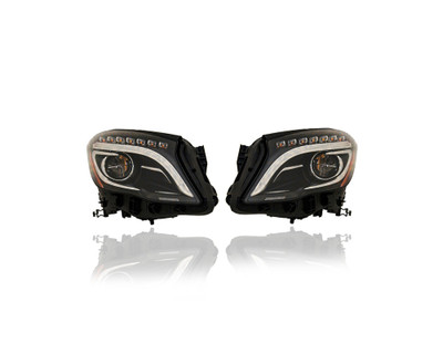 Headlight - Compatible/Replacement for '15-18 Mercedes-Benz GLA 250/Gla 45 AMG Without Adaptive Head Lamp Xenon - Pair, Left Driver + Right Passenger Set - 1569063600, 1569063500 - CAPA Headlight - Compatible/Replacement for '15-18 Mercedes-Benz GLA 250/Gla 45 AMG Without Adaptive Head Lamp Xenon - Pair, Left Driver + Right Passenger Set - 1569063600, 1569063500 - CAPA