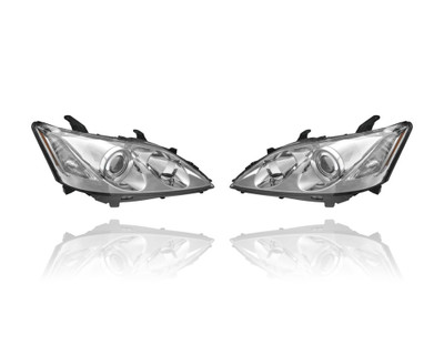 Headlight - Compatible/Replacement for '07-09 Lexus ES350 - Halogen - Pair, Left Driver + Right Passenger Set - 8113033670, 8117033670 - CAPA Headlight - Compatible/Replacement for '07-09 Lexus ES350 - Halogen - Pair, Left Driver + Right Passenger Set - 8113033670, 8117033670 - CAPA