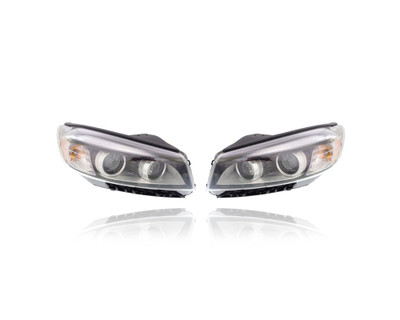 Headlight Assembly - Compatible/Replacement for '16-18 Kia Sorento L/LX/EX - Halogen With Light Bar LED Daytime Running Light - Pair, Left Driver + Right Passenger Set - 92102C6000, 92101C6000 Headlight Assembly - Compatible/Replacement for '16-18 Kia Sorento L/LX/EX - Halogen With Light Bar LED Daytime Running Light - Pair, Left Driver + Right Passenger Set - 92102C6000, 92101C6000