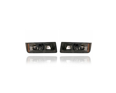 Headlight Assembly - Compatible/Replacement for '02-06 Chevrolet Avalanche - Black Bezel For Body Cladding/Plastic Bumper Model - Pair, Left Driver + Right Passenger Set - 15136537, 15136536 Headlight Assembly - Compatible/Replacement for '02-06 Chevrolet Avalanche - Black Bezel For Body Cladding/Plastic Bumper Model - Pair, Left Driver + Right Passenger Set - 15136537, 15136536