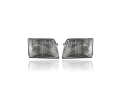 Headlight Assembly - Compatible/Replacement for '93-97 Ford Ranger - Pair, Left Driver + Right Passenger Set - F37Z13008A, F37Z13008B Headlight Assembly - Compatible/Replacement for '93-97 Ford Ranger - Pair, Left Driver + Right Passenger Set - F37Z13008A, F37Z13008B