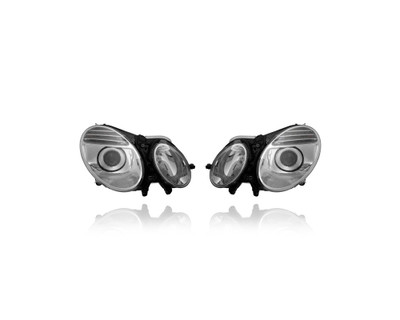 Headlight Assembly - Compatible/Replacement for '06-09 Mercedes-Benz E-Class Sedan/Wagon - Halogen - Pair, Left Driver + Right Passenger Set - 211820346164, 2118203361 Headlight Assembly - Compatible/Replacement for '06-09 Mercedes-Benz E-Class Sedan/Wagon - Halogen - Pair, Left Driver + Right Passenger Set - 211820346164, 2118203361