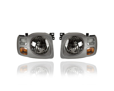 Headlight Assembly - Compatible/Replacement for '02-04 Nissan Xterra SE Model - Pair, Left Driver + Right Passenger Set - 260107Z826, 260607Z826 Headlight Assembly - Compatible/Replacement for '02-04 Nissan Xterra SE Model - Pair, Left Driver + Right Passenger Set - 260107Z826, 260607Z826