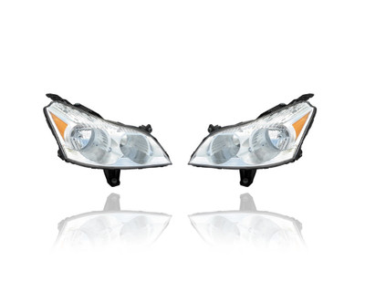 Headlight Assembly - Compatible/Replacement for '09-12 Chevrolet Traverse LS/LT Models Only - Pair, Left Driver + Right Passenger Set - 20794802, 20794801 Headlight Assembly - Compatible/Replacement for '09-12 Chevrolet Traverse LS/LT Models Only - Pair, Left Driver + Right Passenger Set - 20794802, 20794801