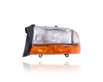Headlight Assembly - Compatible/Replacement for '98-04 Dodge Dakota, 98-03 Durango With Corner Lamp - Left Hand - Driver - 55055111AI Headlight Assembly - Compatible/Replacement for '98-04 Dodge Dakota, 98-03 Durango With Corner Lamp - Left Hand - Driver - 55055111AI