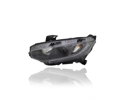 Headlight Assembly - Compatible/Replacement for '19-21 Honda Civic Sedan/Coupe DX/LX/Sport/EX/EXL - Halogen Black-Bezel - Left Hand - Driver - 33150TBAA31 - CAPA Headlight Assembly - Compatible/Replacement for '19-21 Honda Civic Sedan/Coupe DX/LX/Sport/EX/EXL - Halogen Black-Bezel - Left Hand - Driver - 33150TBAA31 - CAPA