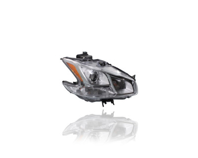 Headlight Assembly - Compatible/Replacement for '09-14 Nissan Maxima S - Halogen With Chrome Bezel - Right Hand - Passenger - 260109N00A Headlight Assembly - Compatible/Replacement for '09-14 Nissan Maxima S - Halogen With Chrome Bezel - Right Hand - Passenger - 260109N00A