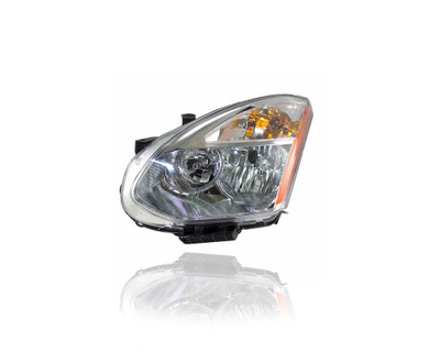 Headlight Assembly - Compatible/Replacement for '09-10 Nissan Rogue S/SL/2WD - Halogen Without Inner Lens - Left Hand - Driver - 26060JM70A - CAPA